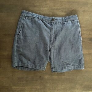 Huckberry's Flint and Tinder Cotton/Linen 7" Inseam 34" Waist Short Navy/Black